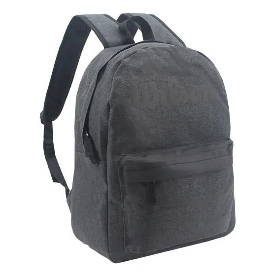 Mochila Wilson Urbana Deportes Porta Notebook Gym Reforzada Color Negro