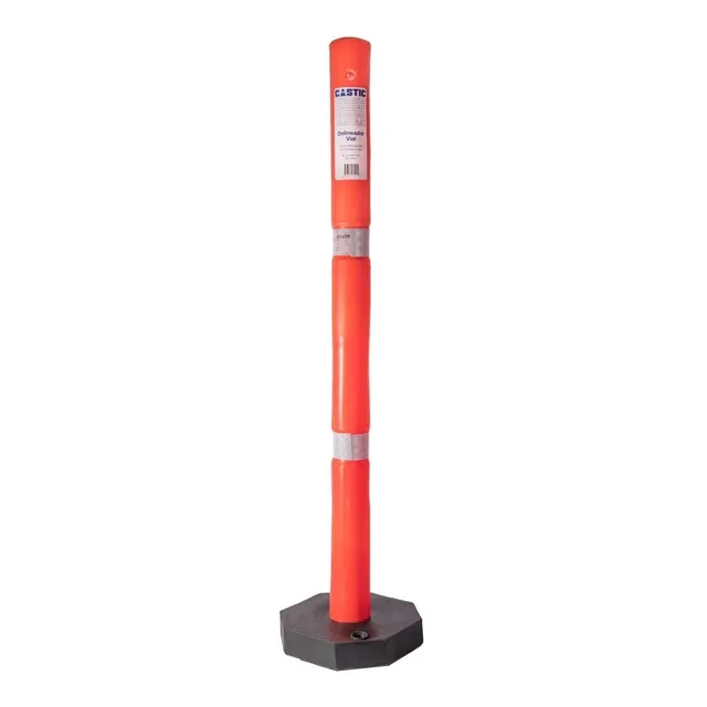 Delineador Vial 116cm Con Cintas Reflectivas Castic
