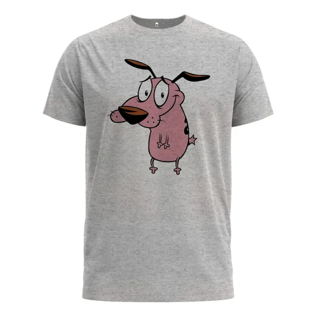 Camiseta Coragem O Cão Covarde Vintage Geek