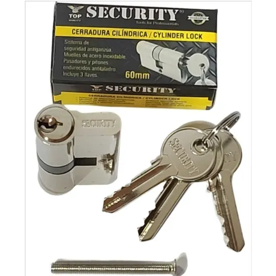 Cilindro Tipo Pera 60mm Security Cerradura Cilindrica