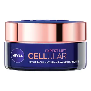 NIVEANIVEA Creme Facial Antissinais Cellular Lift Noite 50ml, Fortalece a Pele