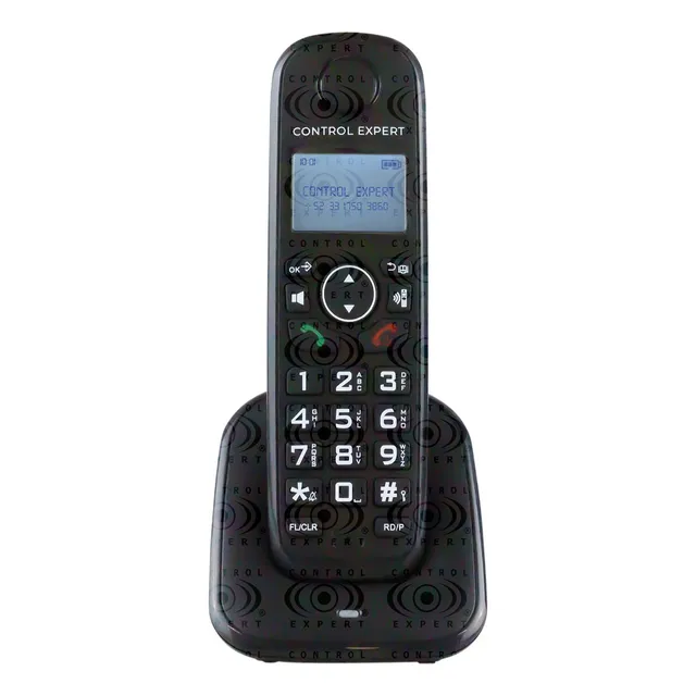 Teléfono Inalámbrico Pantalla Lcd Identificador De Llamadas Color Negro