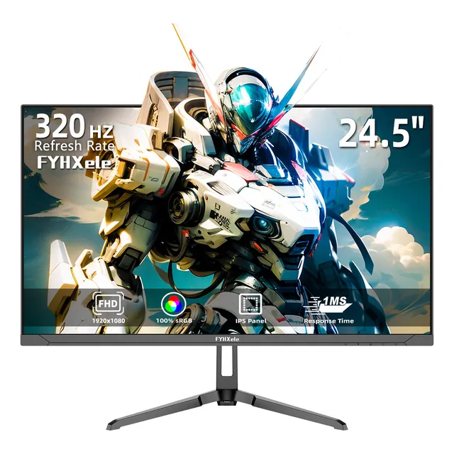Monitor Gamer Fyhxel Screen 24.5  320 Hz127 V Resolución Fhd