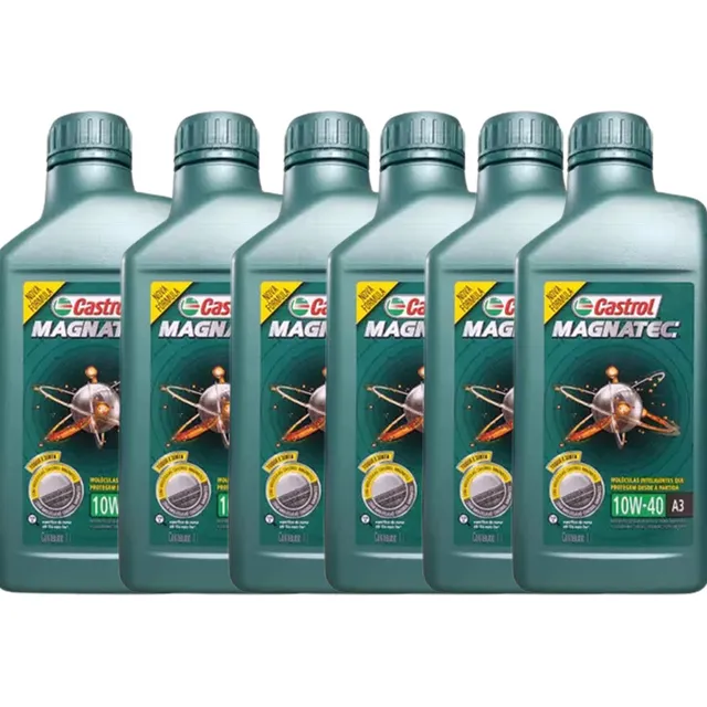 Kit 6 Litros Castrol Magnatec 10w40 Semissintético A3 B3