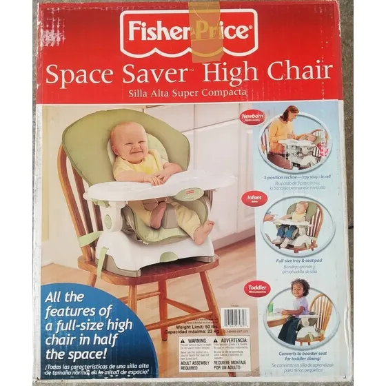 Silla Alta Super Compacta Para Comer Fisher Price
