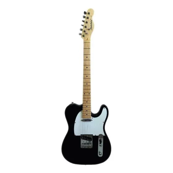 Guitarra elétrica Strinberg TC120S de choupo black verniz brilhante com diapasão de bordo