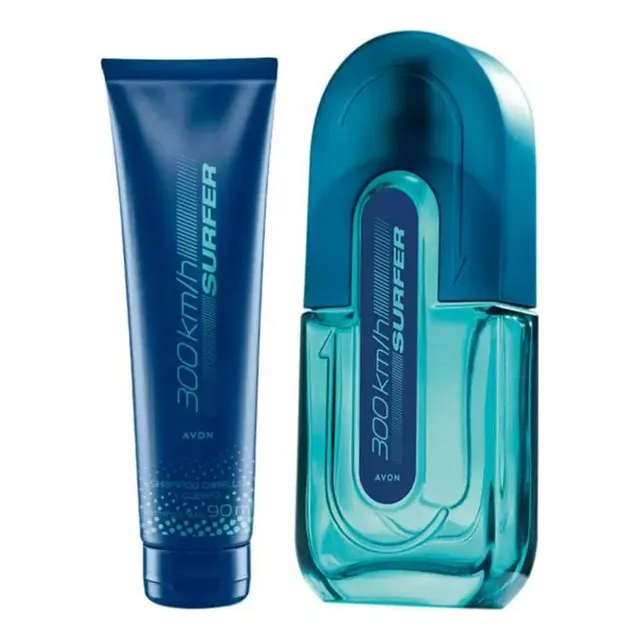 Set  Perfume Avon Surfer 300 Km + Shampoo