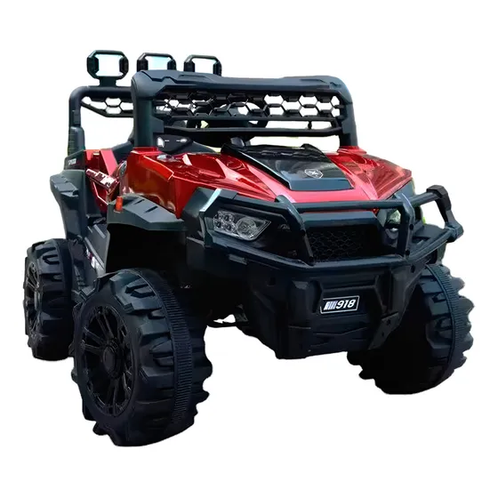Camioneta Electrica Para Niños + Control Remoto Color Rojo