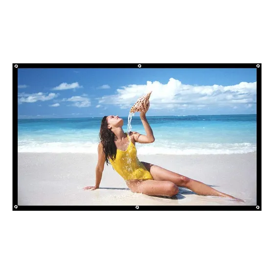 Liruxun Portatil Plegable Delantero Trasero Cine Casa Pared