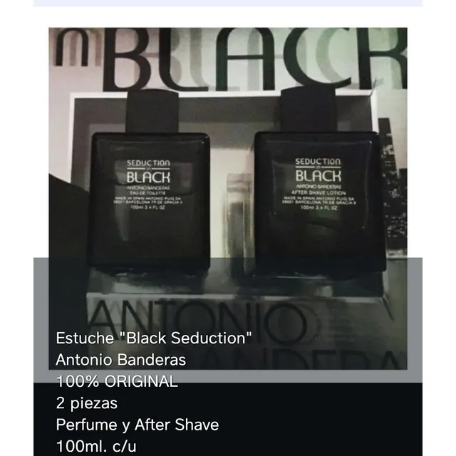 Perfume Estuche  Black Seductión  Antonio Banderas