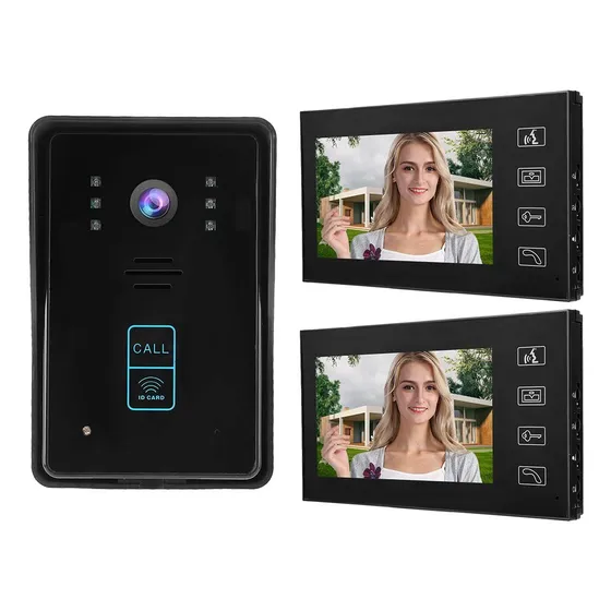 Kit Intercomunicador Videocamara 7  Hd Sistema Entrada Casa