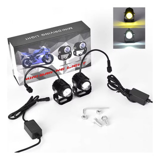 Miniluz Led De Conducción Para Motocicleta 20w Blanco 1 Par Miniluz Led De Conducción Para Motocicleta 20w Blanco 1 Par