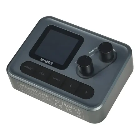 Pedal Multiefeito M-vave Pocket Amp Para Baixo De Guitarra