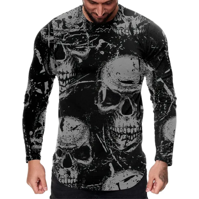 Blusa Manga Larga Para Hombre Estilo Hipster Hip Hop Cuello