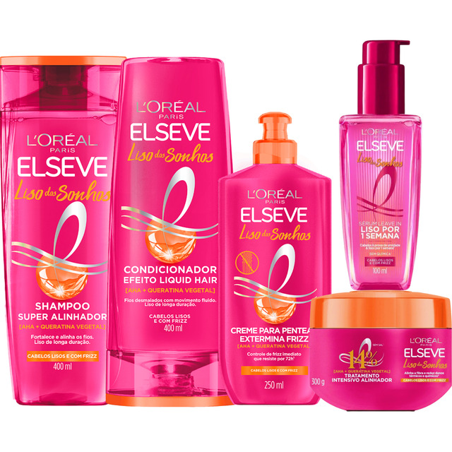 Kit Liso Dos Sonhos Completo Sérum Mascara Creme De Pentear Kit Liso Dos Sonhos Completo Sérum Mascara Creme De Pentear