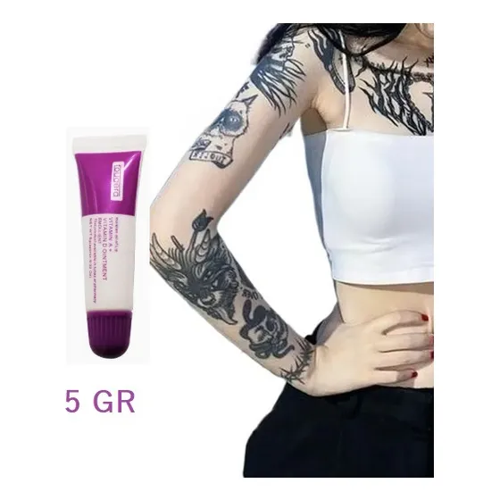 Gel Crema Tatuajes Vitaminas A Y D 5gr Cuidado Proteccion Neutra
