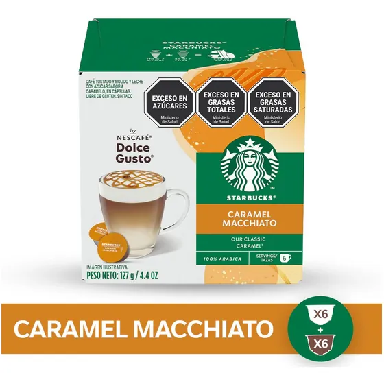 Starbucks Caramel Macchiato Cápsulas Dolce Gusto