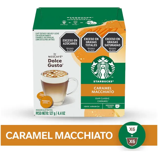 Starbucks Caramel Macchiato Cápsulas Dolce Gusto