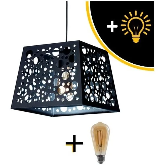 Lámpara Colgante 1 Luz Moderna Deco Hole 01 Spotsline + Foco