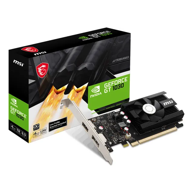 Tarjeta De Video Msi Gt1030 4gd4 Lp Oc 4 Gb Ddr4