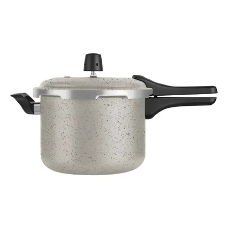 Panela De Pressão Antiaderente Fecho Externo Vanila 5 Litros