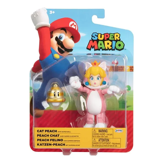 Figura De Super Mario - Princesa Peach Felina 10cm