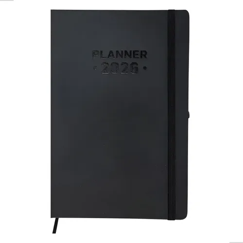 その他 Snoopy (Charcoal) Agenda Diária 2025, Com Aba, Snoopy, 176 Folhas, Spiral Ano 2025