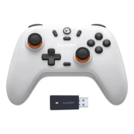 Controle Gamesir T4 Nova Lite Sem Fio Para Pc Switch Android Ios Steam Celular Hall Effect Cor Branco