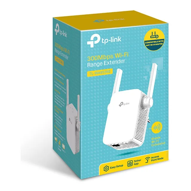 Extensor Inalambrico Tp-link Wifi 2 Antenas De 300mbps Wa855