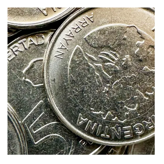 Lote X 5 Monedas - Argentina - 5 Pesos - Año 2017 - Arayán