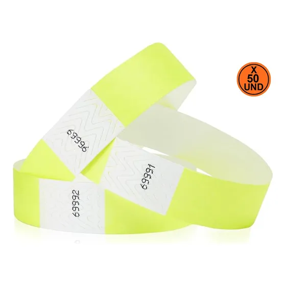 Brazaletes Tyvek Pack 50 Unidades Eventos!