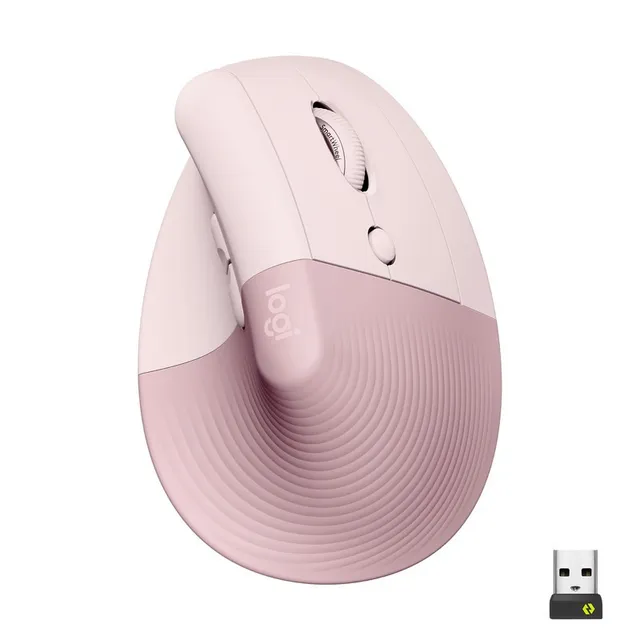 Mouse Ergonómico Logitech Serie Ergo Lift Inalámbrico Color Rosa