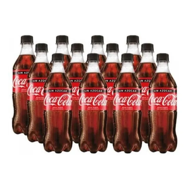 Refresco Coca Cola Sin Azucar 600cc Pack 12