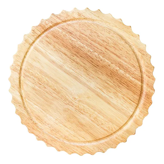 Tabla De Cortar De Madera Y Plato De Para Hornear Pizza