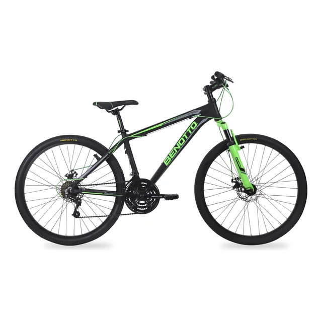 Bicicleta Benotto Xc-5000 Alum R26 21v Sunrace Ddm Negra Med