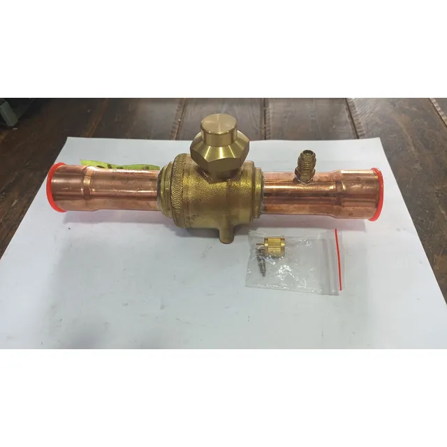 Valvula Bola Llave Paso Gusanillo Refrigeracion Soldable 3/4