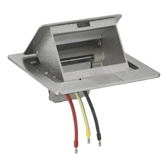 Caja De Piso Metalica 3modulos Neve-plana Aluminio Vimar