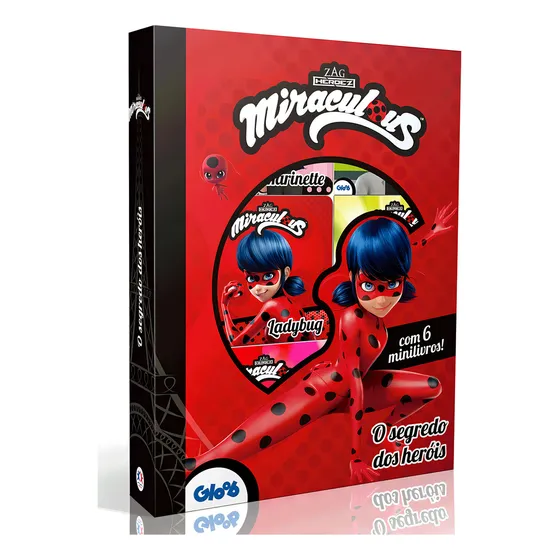 Livro Box com 6 Minilivros Ladybug 1ª Edição O segredo dos heróis 2018 Português Editora Ciranda Cultural