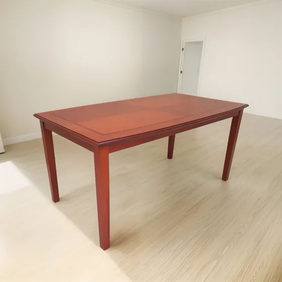 Mesa Comedor Rectangular De Madera Para 6 Sillas  1.60 Mts.