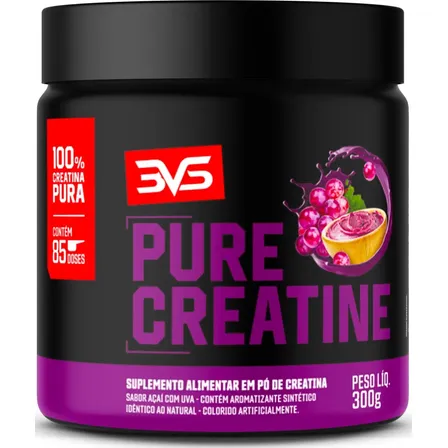 Creatina Monohidratada Sabor Açaí com Uva - 300g - 3VS Nutrition