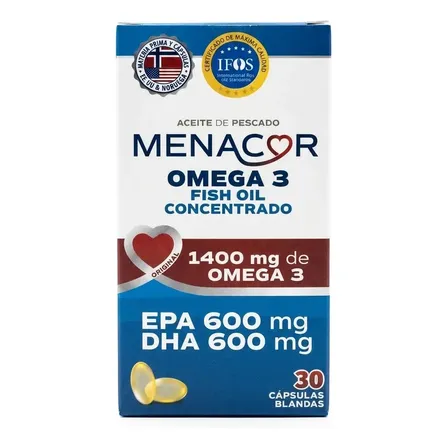 Omega 3 / EPA / DHA Framingham Pharma Menacor en cápsula Sin sabor de 30 un