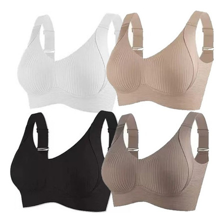 4 Pcs Sujetadores Multibotones Sin Aros Para Mujer 4 Pcs Sujetadores Multibotones Sin Aros Para Mujer