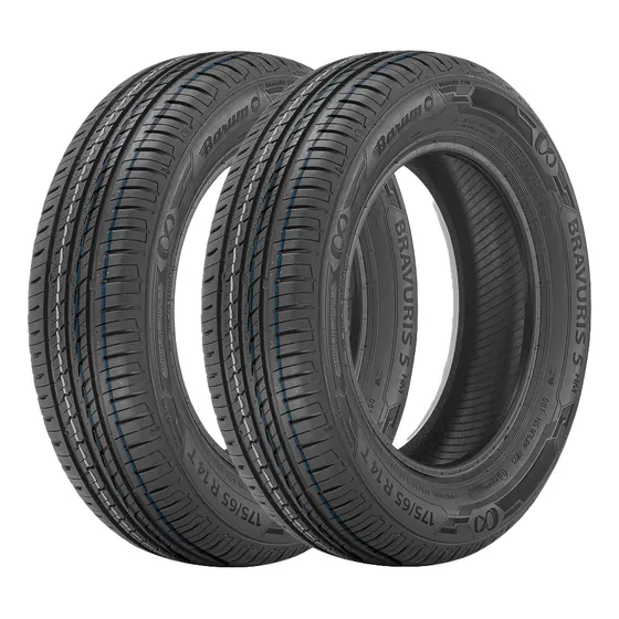 Jogo 2 Pneus Barum Aro 14 Bravuris 5hm 175/65r14 82t