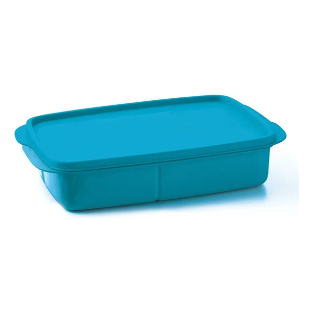 Recipiente Para Alimentos C/ Divisiones 550ml Tupperware Color Azul