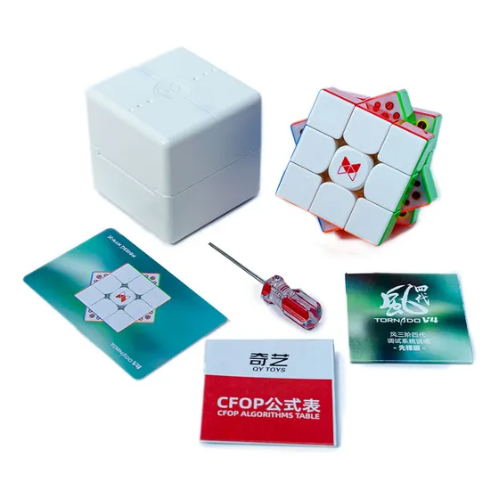 Cubo 3x3 Tornado V4 Pioneer Uv Stickerless Qiyi