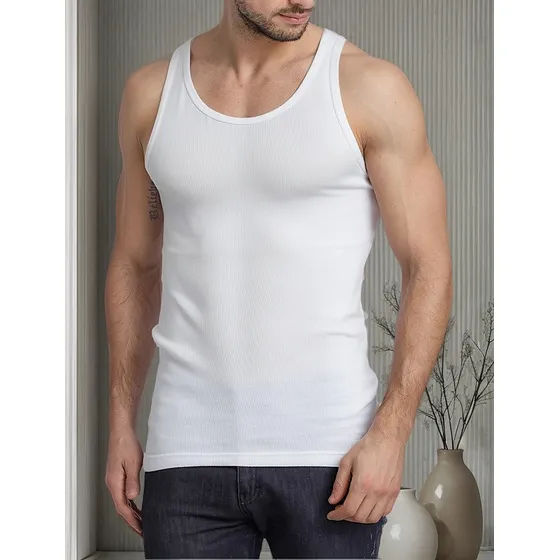 Camiseta Musculosa Malla Unisex Algodon Morley Eyelit 166