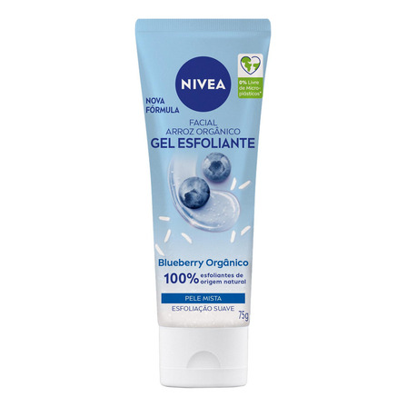 Gel Esfoliante Facial Refrescante Bio Blueberry 75g Nivea Tipo De Pele Todos Tipos De Pele Gel Esfoliante Facial Refrescante Bio Blueberry 75g Nivea Tipo De Pele Todos Tipos De Pele