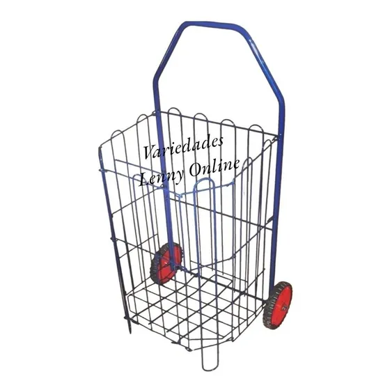 Carro De Mercado Plegable - Carrito Metalico Para Mercar
