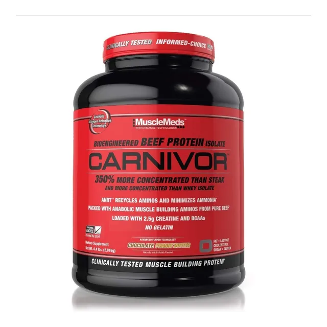 Proteina Carnivor 4.4 Libras Musclemeds Chocolate Crema Mani Sabor Chocolate Con Cream De Mani / Chocolate Peanut Butter