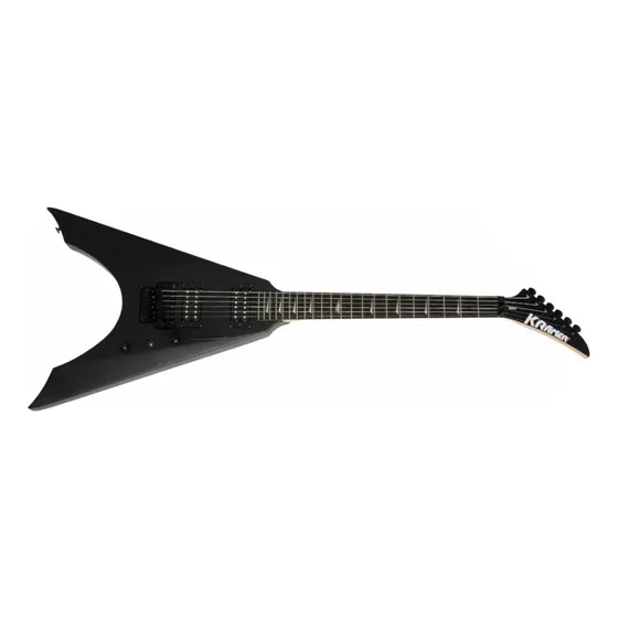 Guitarra Kramer Nite Flying V Fr Satin Black Cor Preto Material do diapasão Madeira de bordo Orientação da mão Destro